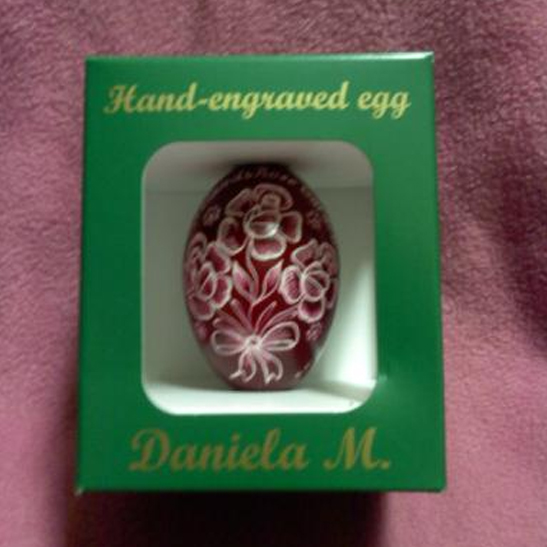 Hand Engraved Egg Ornament