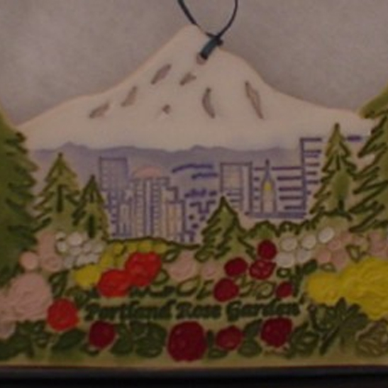 Porcelain Rose Garden Ornament